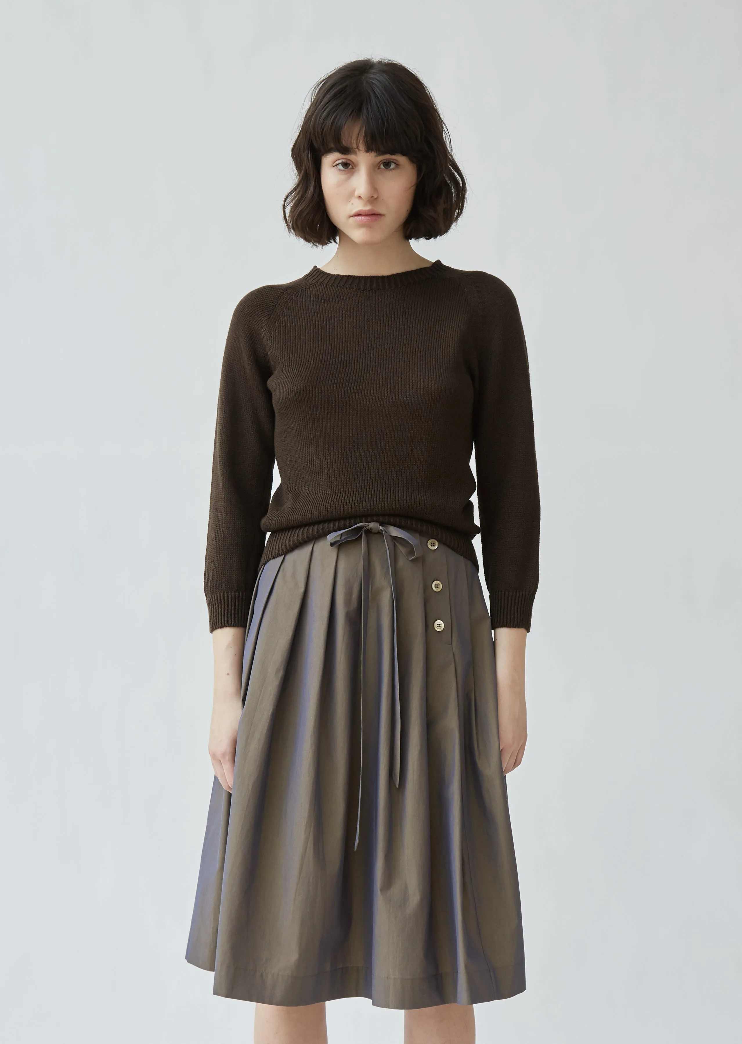 Linen & Cotton Crewneck Sweater