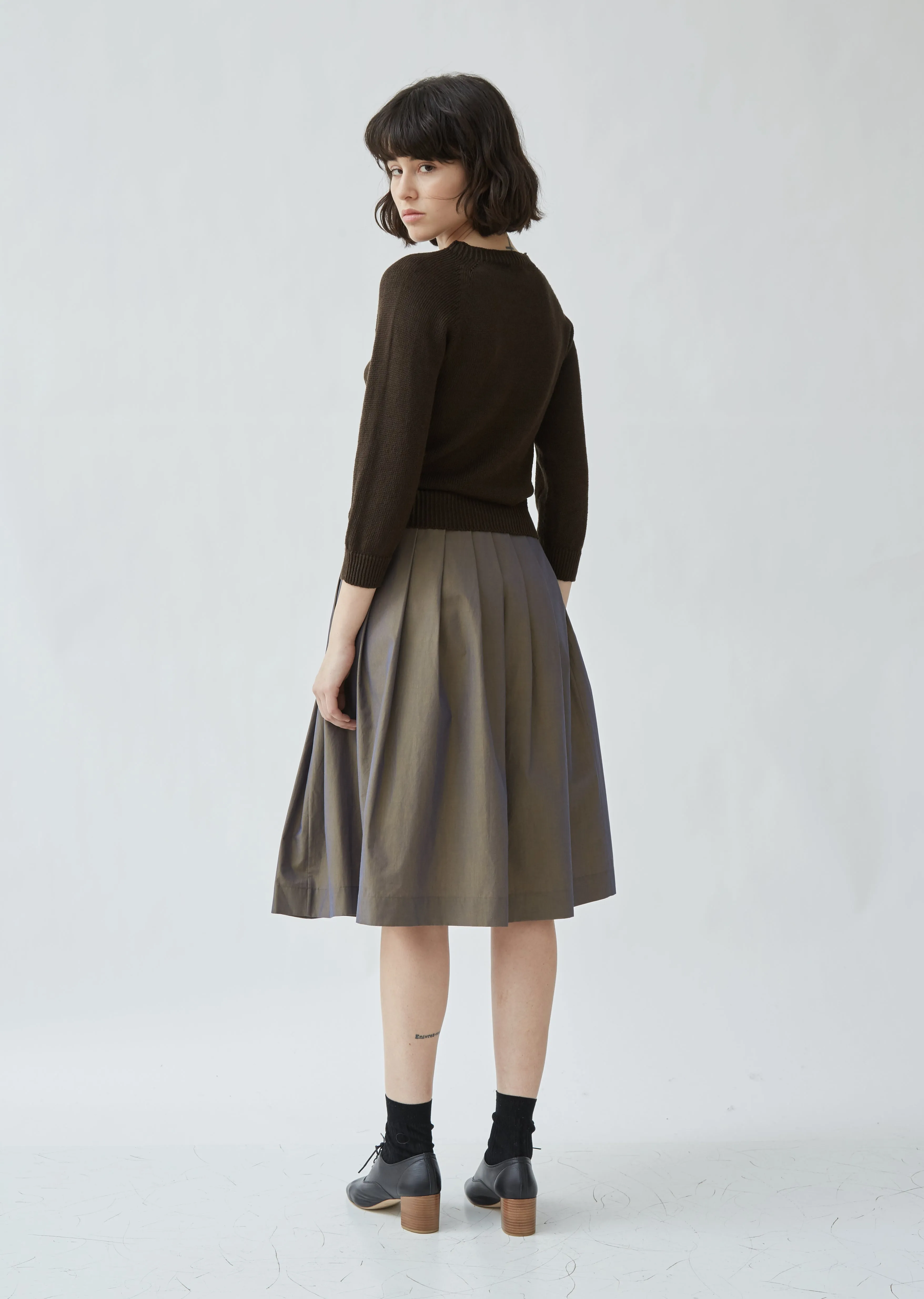 Linen & Cotton Crewneck Sweater