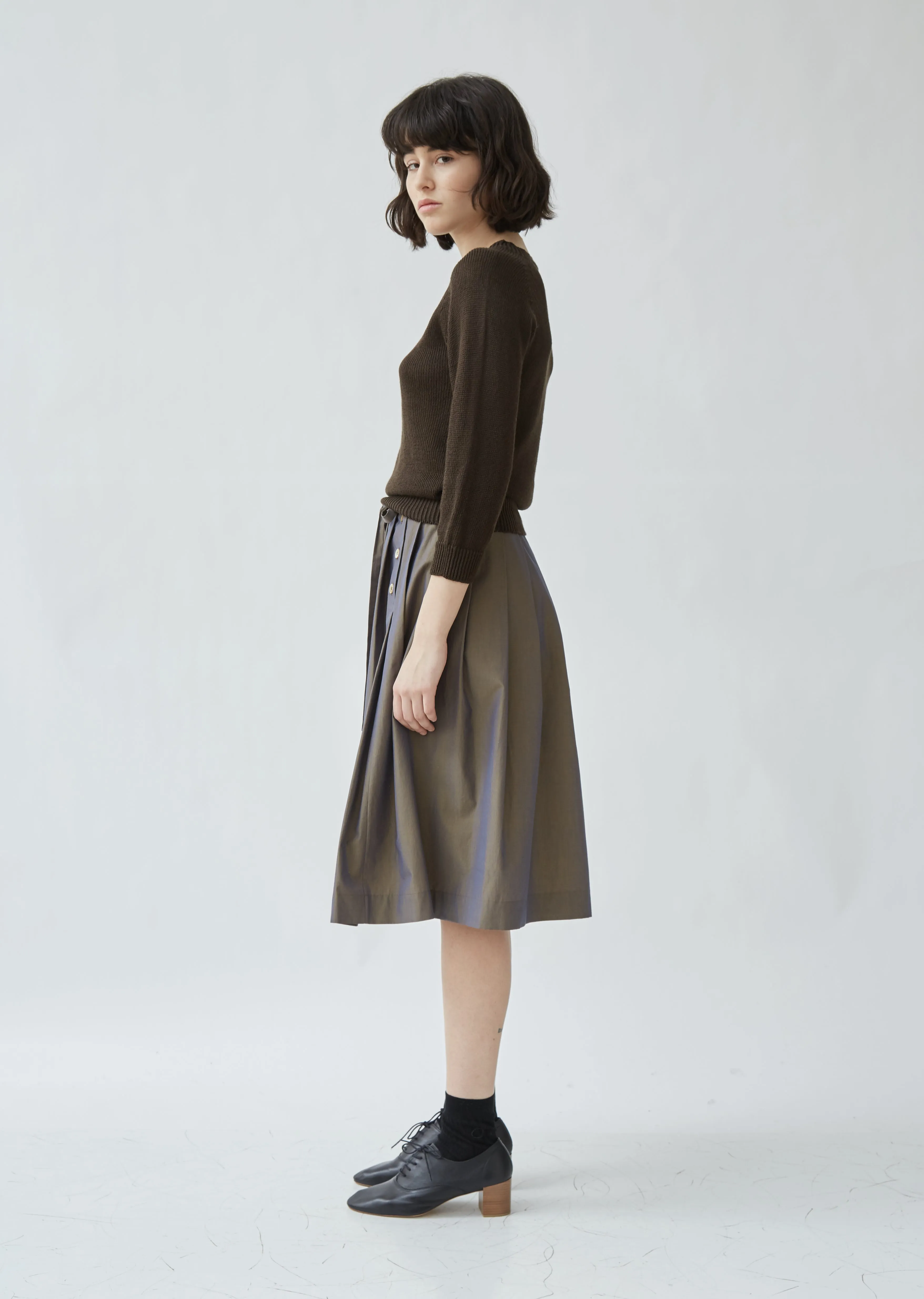 Linen & Cotton Crewneck Sweater