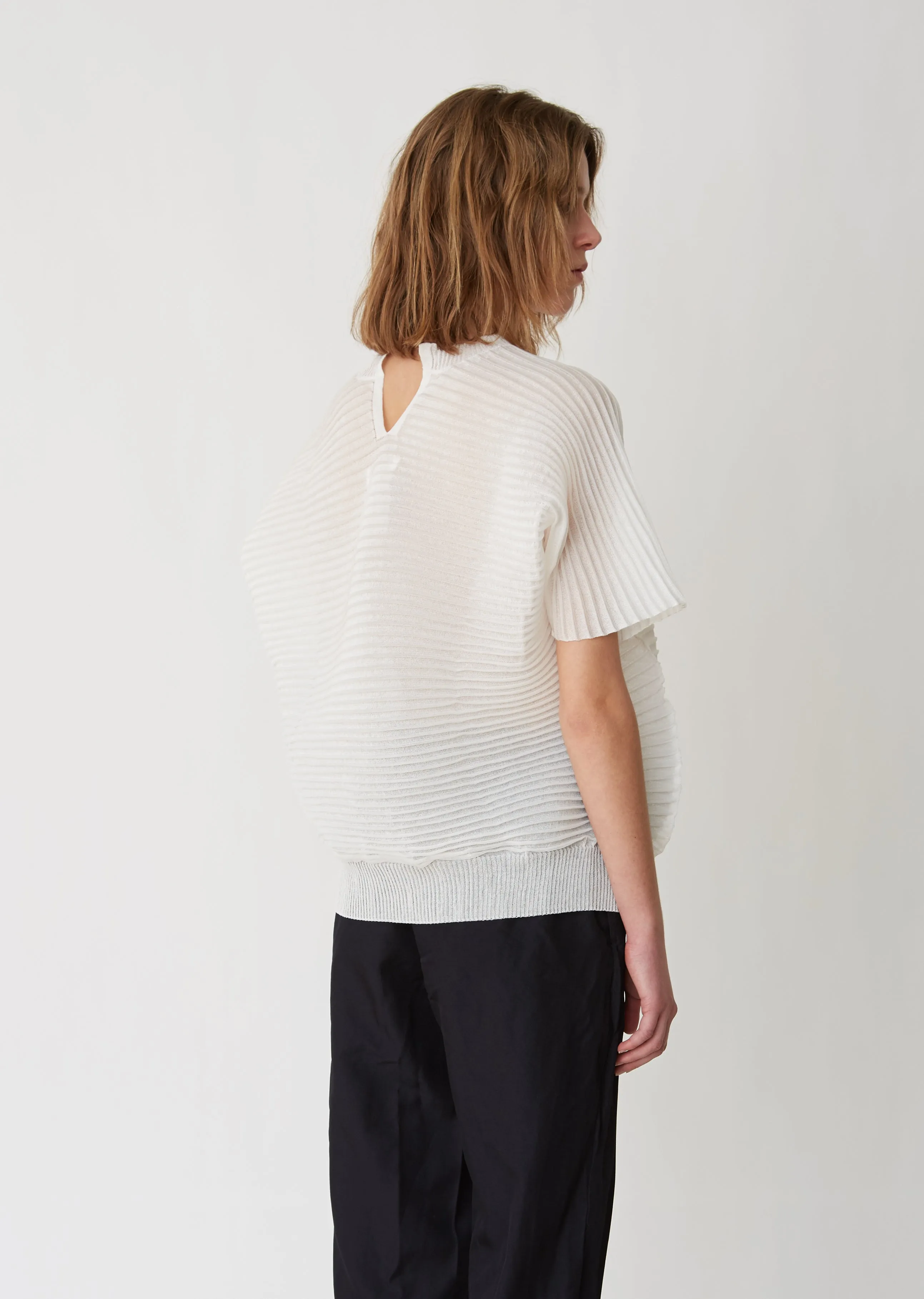 Pin Tuck Pleated Sweater
