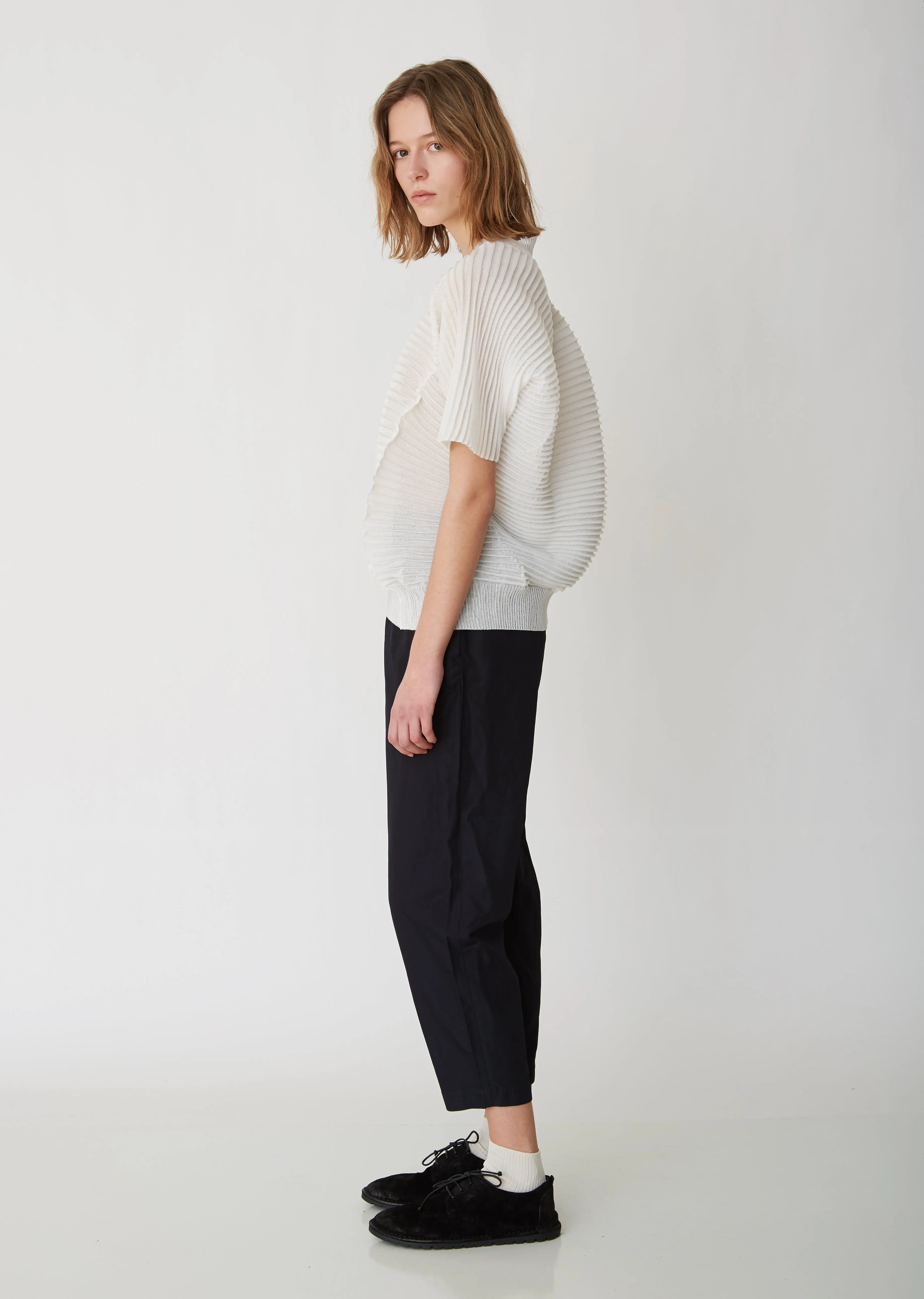 Pin Tuck Pleated Sweater