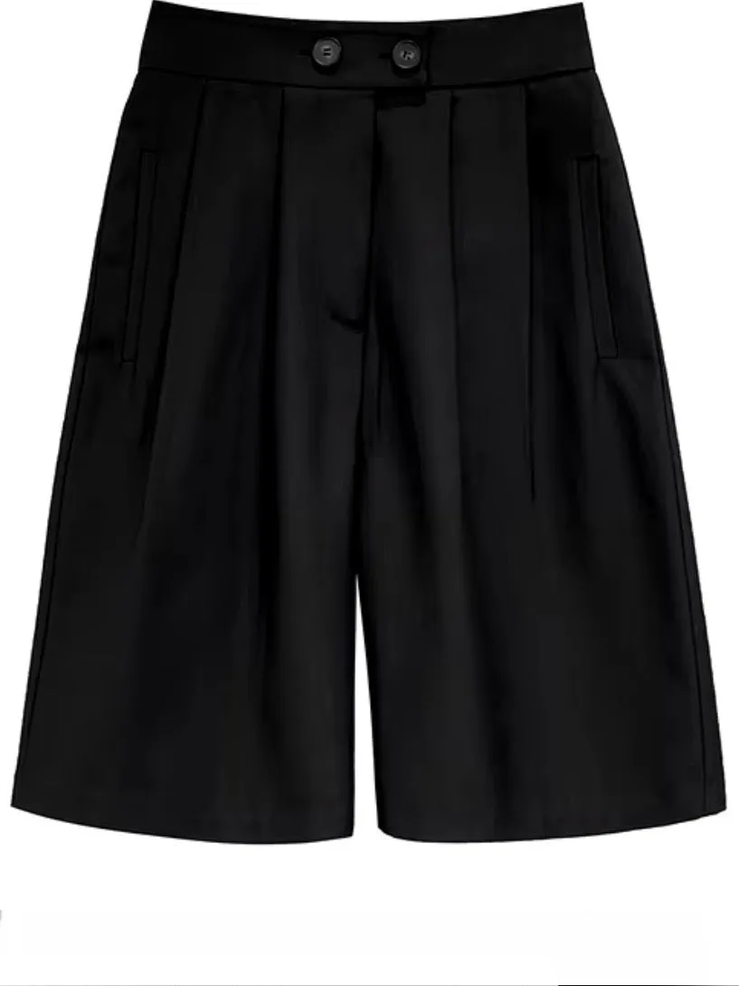 Solid colors bermudas long shorts pants